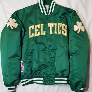 Vintage 80s Starter Boston Celtics satin jacket XL
